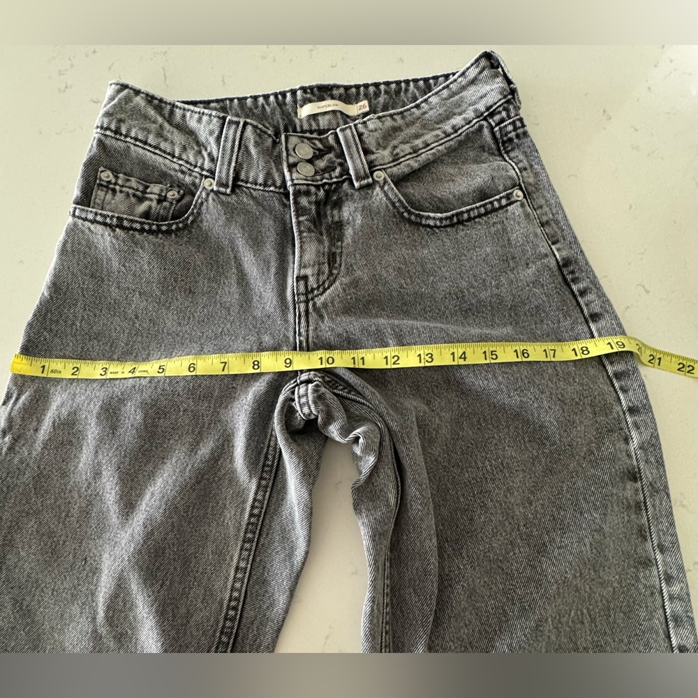 Levi's women’s Black and Gray superlow Jeans - Picture 8 of 10